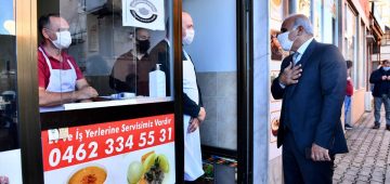 Trabzon Büyükşehir Belediye Başkanı Zorluoğlu mahallelerde incelemede bulundu