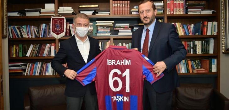 Trabzonspor Başkanı Ağaoğlu’ndan Yıldız Holding Yönetim Kurulu Başkanı Ülker’e ziyaret