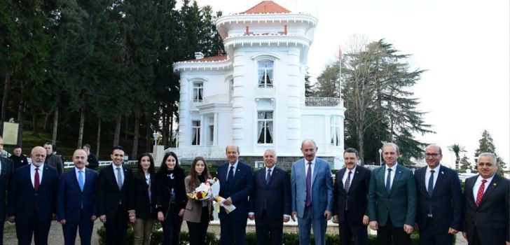 KKTC Cumhurbaşkanı Tatar, Atatürk Köşkü’nü Ziyaret Etti