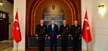 Trabzon’da Deniz Kuvvetleri Heyetinden Vali Şahin’e Ziyaret