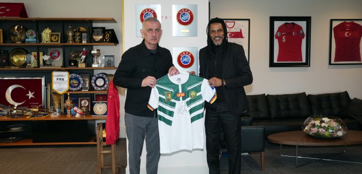 Rigobert Song, Başkan Hacıosmanoğlu ve Başkan Vekili Otyakmaz’ı Ziyaret Etti