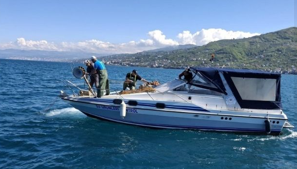 Trabzon’da Kalkan Avı Denetimleri Sürüyor: 3 Bin Metre Kaçak Ağa El Konuldu
