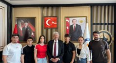 Dünya Kupası Şampiyonu Sporculardan Araklı Belediyesi’ne Ziyaret