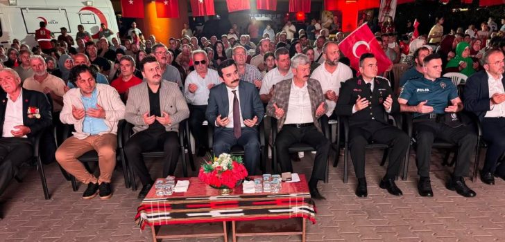 Araklı’da Kaymakam Uzun, 15 Temmuz Demokrasi ve Millî Birlik Günü Anma Programına Katıldı