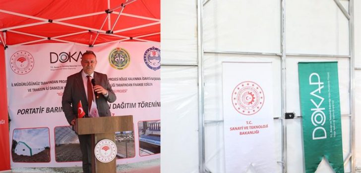 Küçükbaş Hayvancılığın Geliştirilmesi Projesi Kapsamında Portatif Barınak ve Ekipman Dağıtım Töreni Düzenlendi